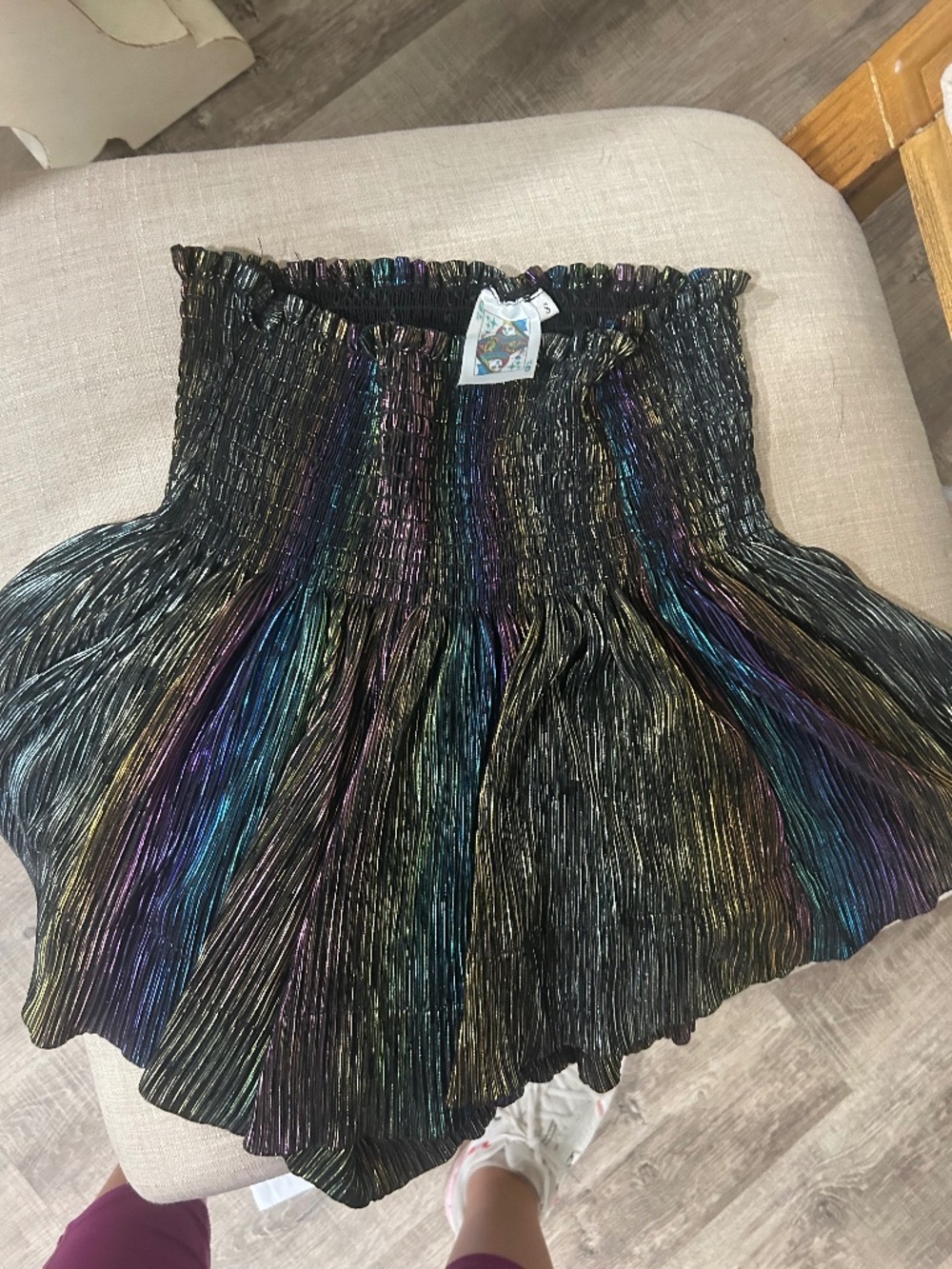 Queen of sparkles metallic shorts